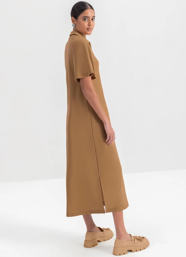 Essendi - Vestido Feminino em Moletinho  Marrom 2