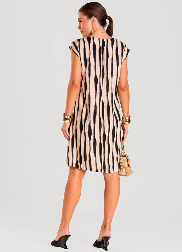 Select - Vestido Feminino em Tecido Bege 2