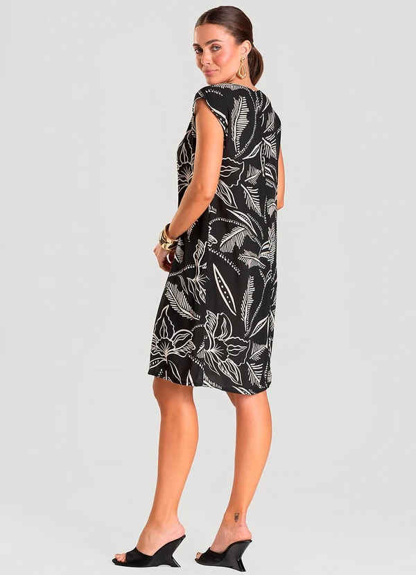 Select - Vestido Feminino em Tecido Preto 2