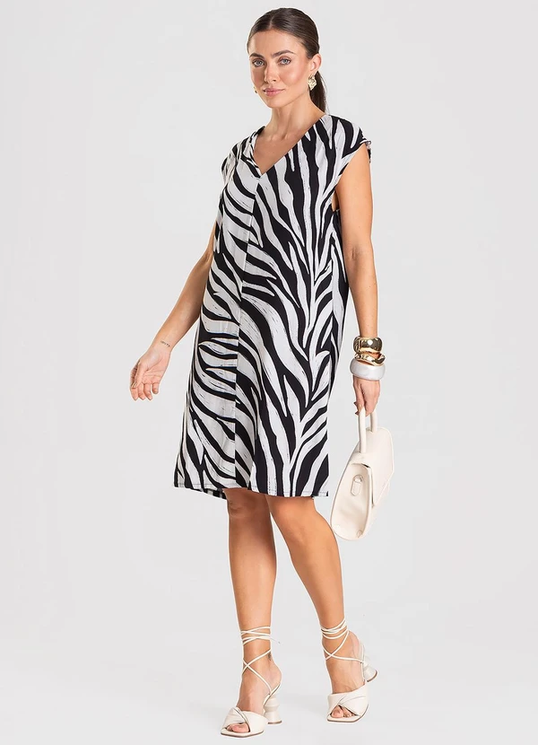 Select - Vestido Feminino em Tecido Preto