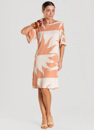 Select - Vestido Feminino Estampado Marrom - SELECT