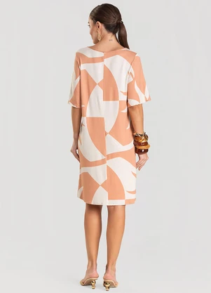 Select - Vestido Feminino Estampado Marrom - SELECT