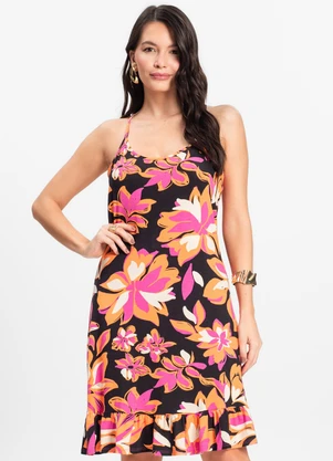 Select - Vestido Feminino Estampado Rosa - SELECT