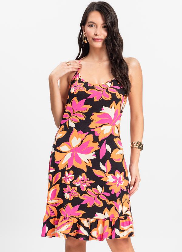 Select - Vestido Feminino Estampado Rosa 4