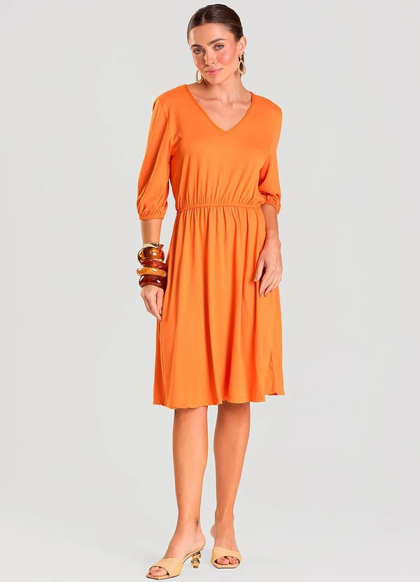 Select - Vestido Feminino Laranja
