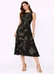 Infinita Cor - Vestido Feminino Longo com Cavas Verde - variação: Preto