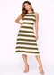 Infinita Cor - Vestido Feminino Longo com Cavas Verde - variação: Verde