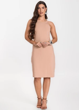 Infinita Cor - Vestido Feminino Marrom - INFINITA COR
