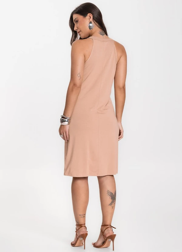 Infinita Cor - Vestido Feminino Marrom 2