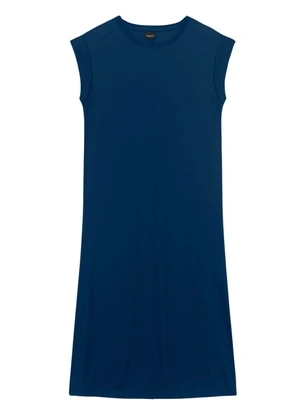Essendi - Vestido Feminino Midi Alongado Azul - ESSENDI