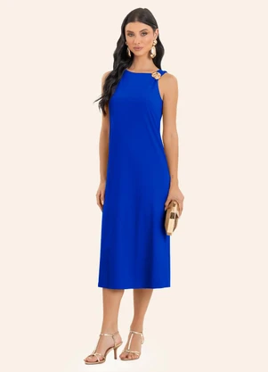 Endless - Vestido Feminino Midi Azul - ENDLESS