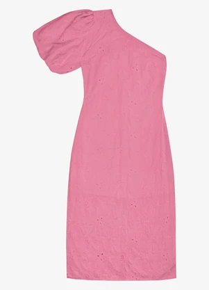 Endless - Vestido Feminino Midi com Manga Bufante Rosa - ENDLESS