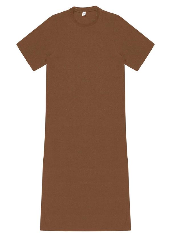 Rovitex - Vestido Feminino Midi em Twill Cey Marrom 4