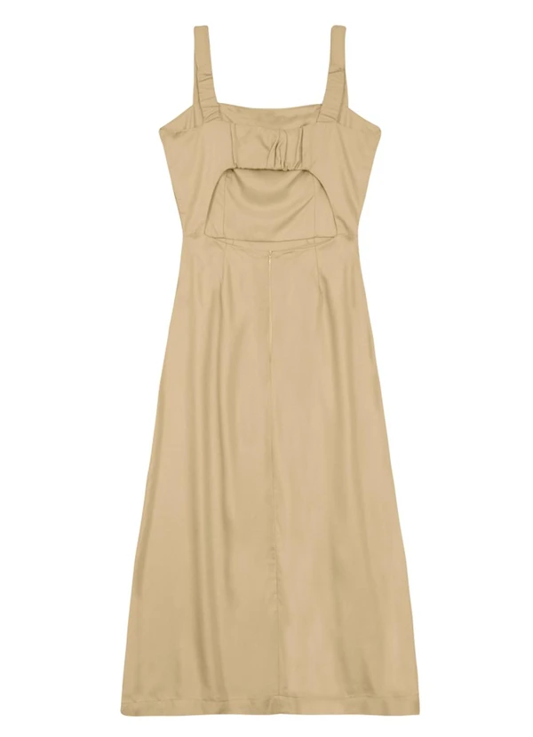 Essendi - Vestido Feminino Midi em Viscose Marrom 5