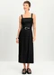 Essendi - Vestido Feminino Midi em Viscose Marrom - variação: Preto