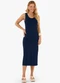Rovitex - Vestido Feminino Midi Molecotton Azul - variação: Azul