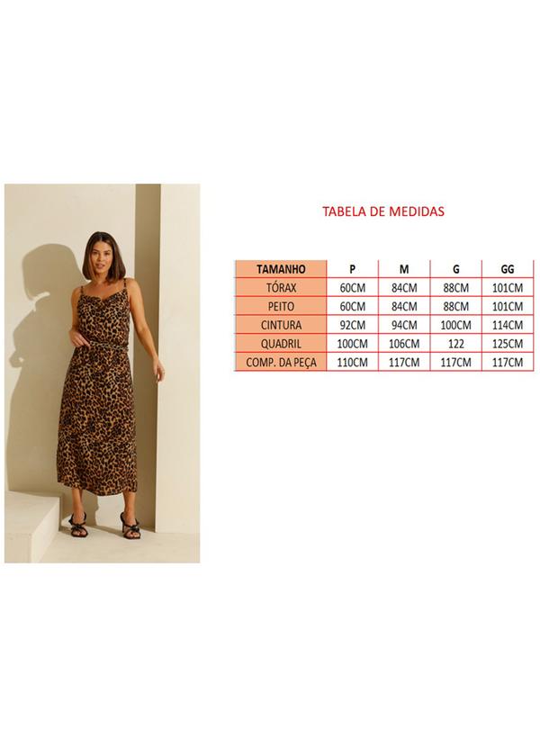 Rafree - Vestido Feminino Midi Onça 4