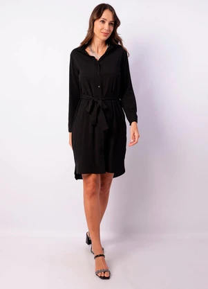 Torra - Vestido Feminino Midi Preto - TORRA