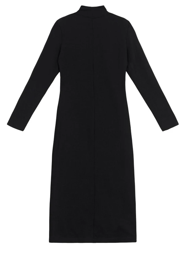 Essendi - Vestido Feminino Midi Preto 4