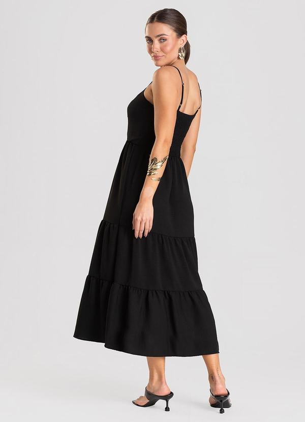 Dianna - Vestido Feminino Midi Preto 2