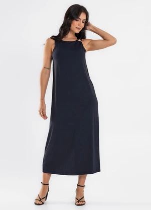Endless - Vestido Feminino Midi Preto - ENDLESS