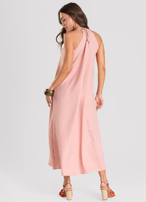 Dianna - Vestido Feminino Midi Rosa - DIANNA