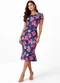 Select - Vestido Feminino Midi Slim em Suplex Preto - variação: Azul