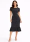 Select - Vestido Feminino Midi Slim em Suplex Preto - variação: Preto