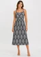 Infinita Cor - Vestido Feminino Midi Visco Premiere Preto - variação: Preto