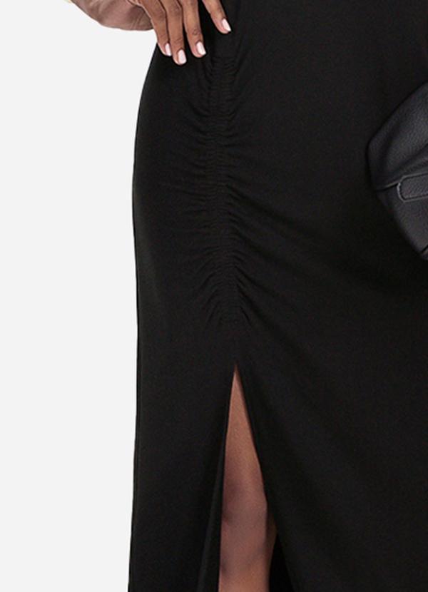 Rovitex - Vestido Feminino Molecotton Midi Preto 3