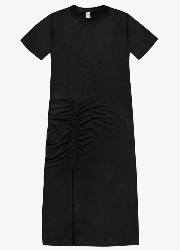 Rovitex - Vestido Feminino Molecotton Midi Preto 4