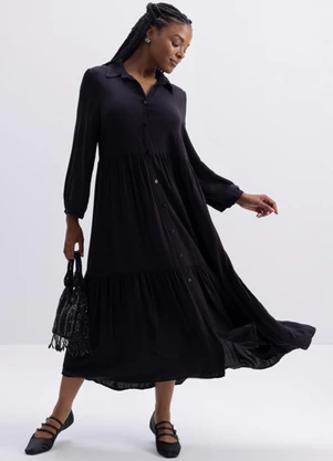 Essendi - Vestido Feminino Preto - ESSENDI