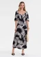 Endless - Vestido Feminino Super Midi Estampado Preto - variação: Preto