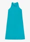 Endless - Vestido Feminino Super Midi Evasê Liso Rosa - variação: Azul