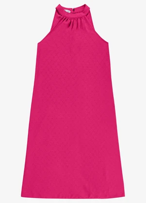 Endless - Vestido Feminino Super Midi Evasê Liso Rosa - ENDLESS