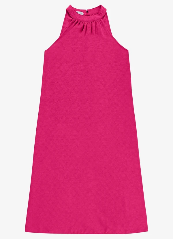 Endless - Vestido Feminino Super Midi Evasê Liso Rosa