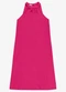 Endless - Vestido Feminino Super Midi Evasê Liso Preto - variação: Rosa