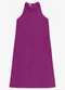 Endless - Vestido Feminino Super Midi Evasê Liso Preto - variação: Roxo