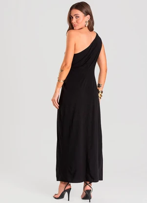 Dianna - Vestido Feminino Super Midi Preto - DIANNA