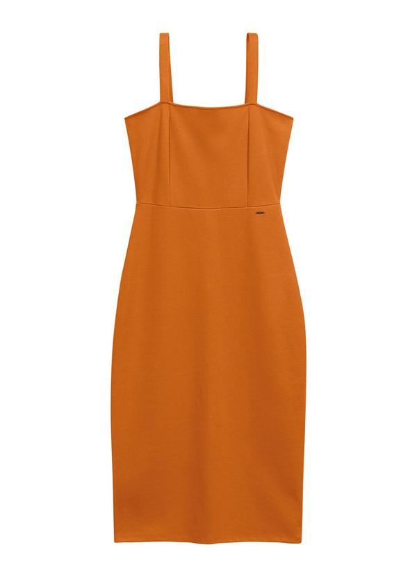 Marialícia - Vestido Feminino Tubinho Laranja