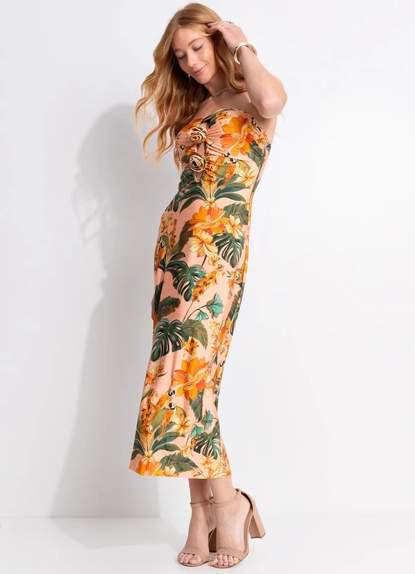 Farm - Vestido Flor Canto dos Pássaros Rosa 3