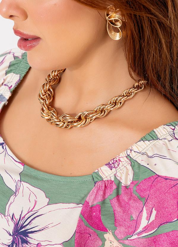 Quintess - Vestido Floral Artístico em Malha de Viscose 15