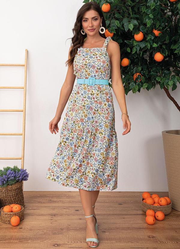 Moda Pop - Vestido Floral Botânico Mini em Malha 2