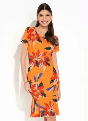 Rosalie - Vestido Floral com Babado - ROSALIE