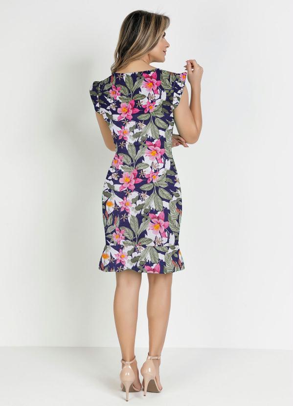 Rosalie - Vestido Floral com Babado Moda Evangélica 5