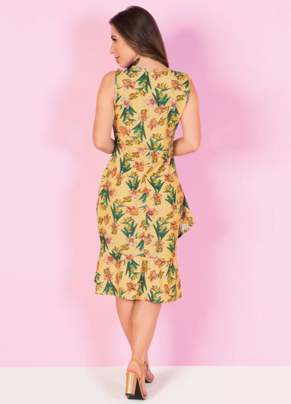 Moda Pop - Vestido Floral com Babado na Barra 6