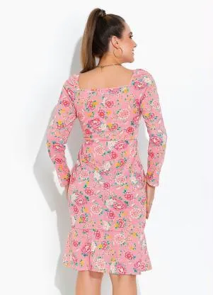 Rosalie - Vestido Floral com Franzido - ROSALIE