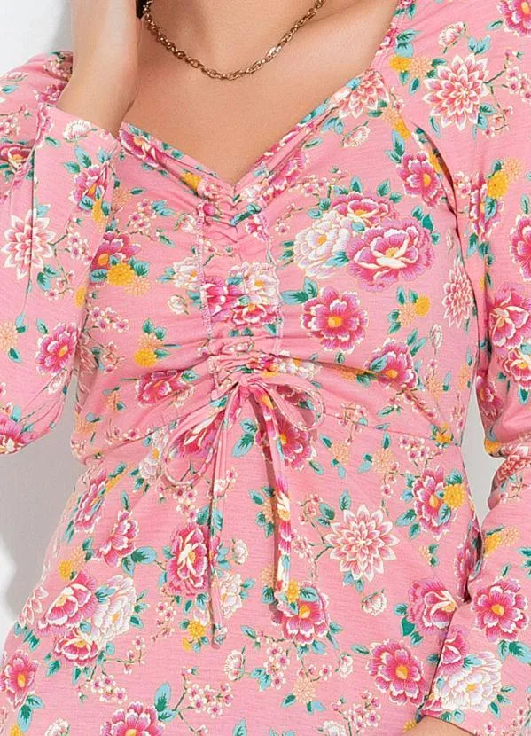 Rosalie - Vestido Floral com Franzido 3