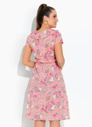 Rosalie - Vestido Floral com Gola - ROSALIE