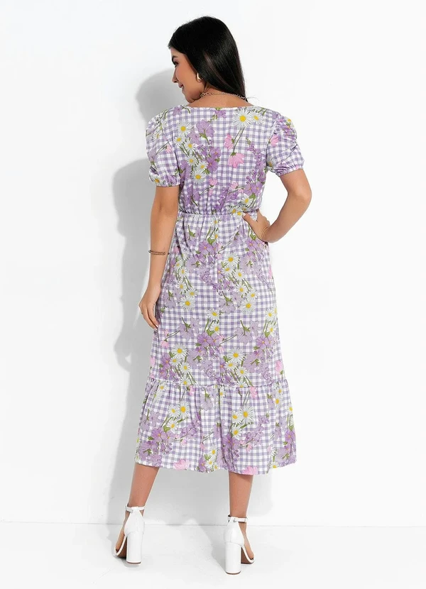 Rosalie - Vestido Floral com Manga Bufante 2